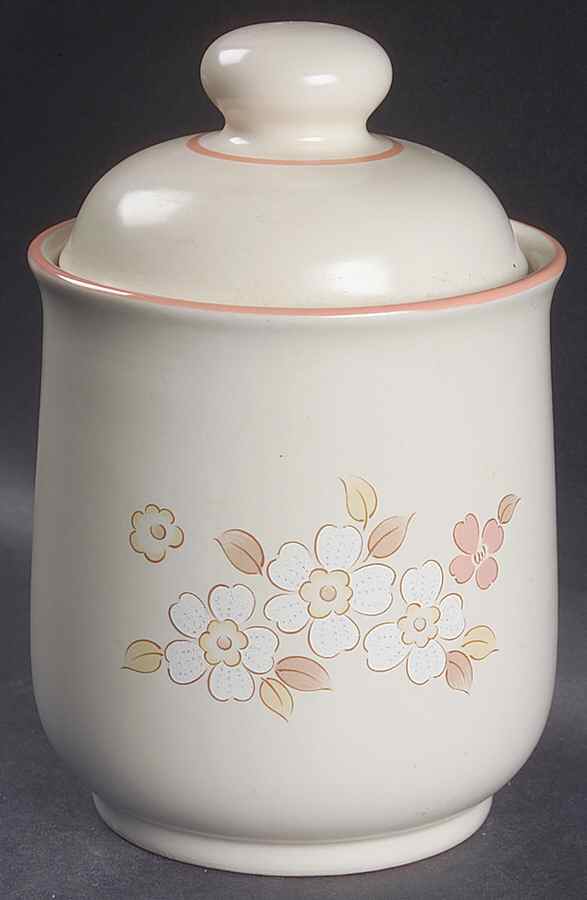 Fleur De Bois Peach Small Canister & Lid by Hearthside-1