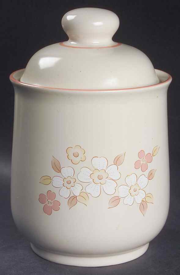 Fleur De Bois Peach Medium Canister & Lid by Hearthside-1