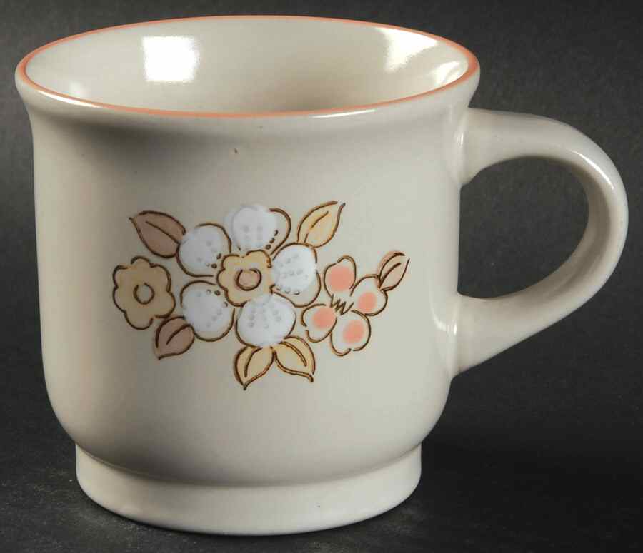 Fleur De Bois Peach Flat Cup by Hearthside-1
