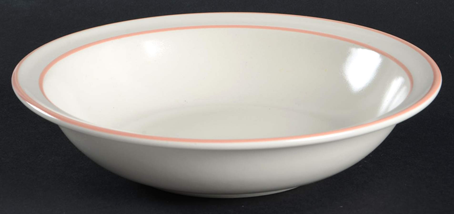Fleur De Bois Peach Rim Soup Bowl by Hearthside-1
