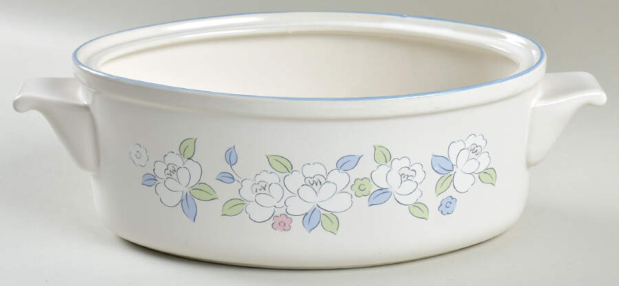 Fleur De Lune Oval Vegetable No Lid by Hearthside-1