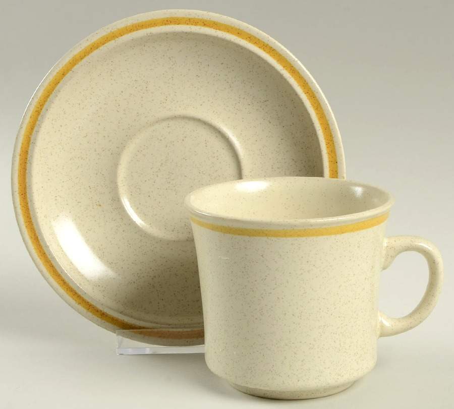 Garden Festival Footed Cup & Saucer Set by Hearthside-1