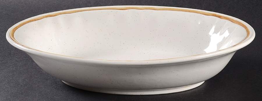 Heritage 10" Oval Vegetable Bowl by Hearthside-1