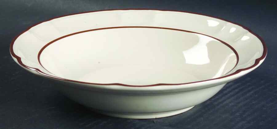 Mayblossom Brown Rim Soup Bowl by Hearthside-1
