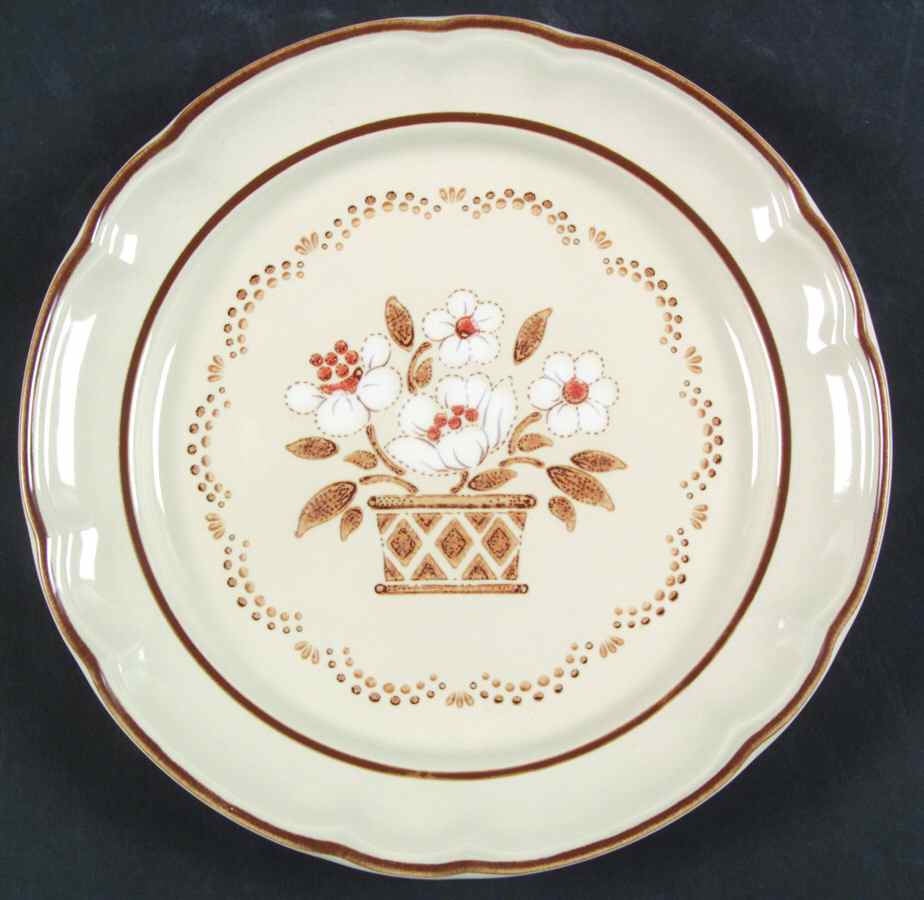 Mayblossom Brown Salad Plate by Hearthside-1