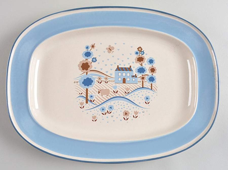 Primitif 12" Oval Serving Platter by Hearthside-1