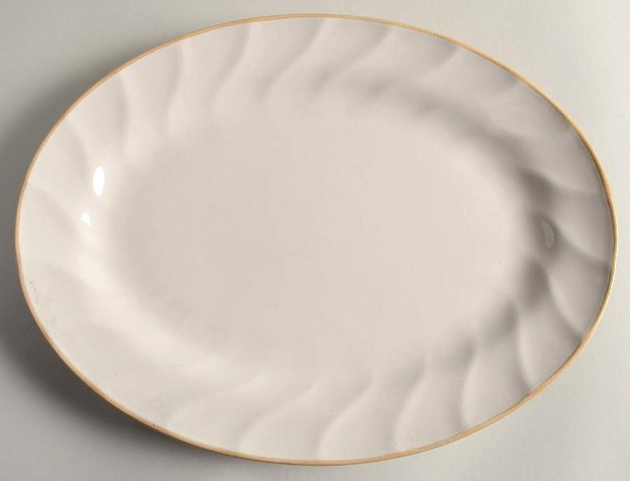 Simplicity 12" Oval Serving Platter by Hearthside-1
