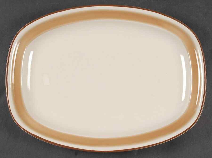 Water Colors Horizon 13" Oval Serving Platter by Hearthside-1