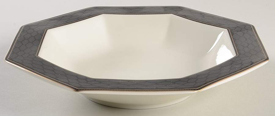 Black Tortoise Rim Soup Bowl by Daniel Hechter-1