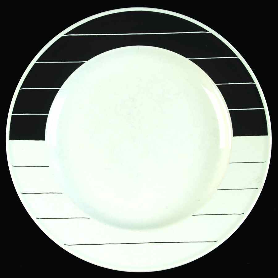 Counterpoint Black Salad Plate by Daniel Hechter-1