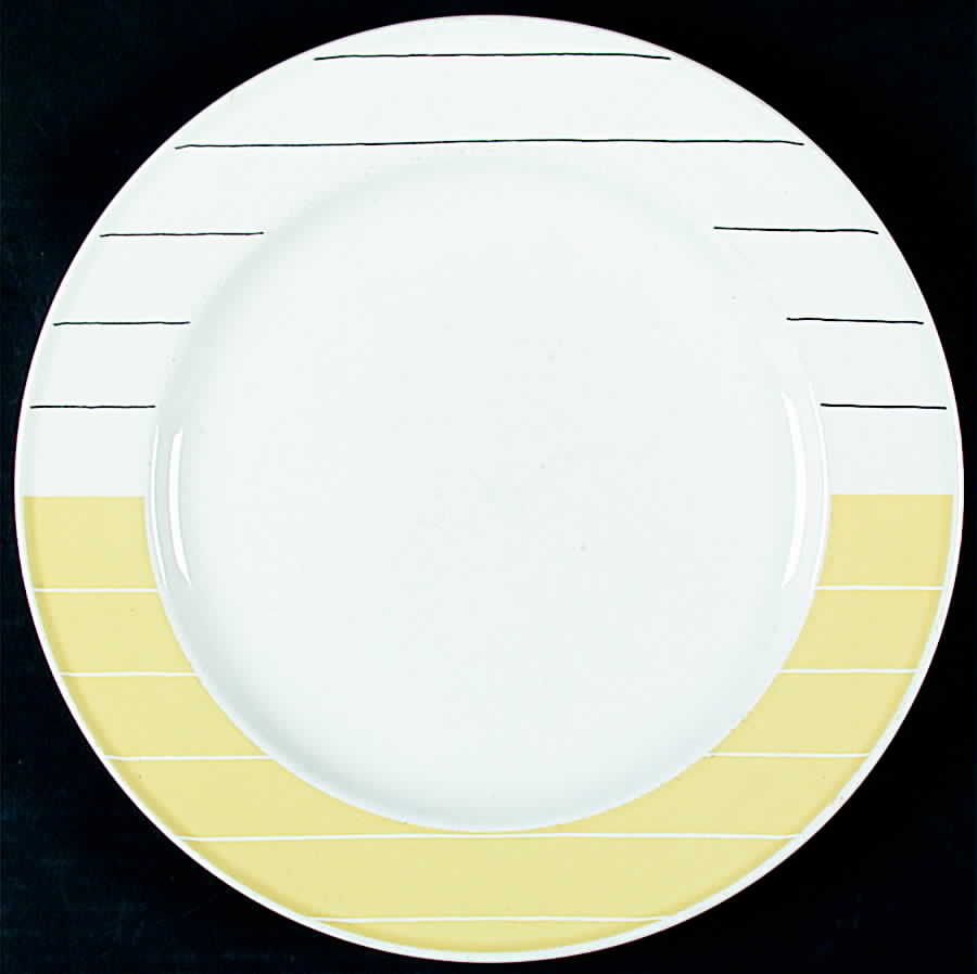Counterpoint Yellow Dinner Plate by Daniel Hechter-1