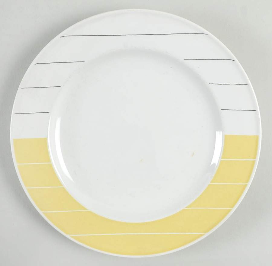 Counterpoint Yellow Salad Plate by Daniel Hechter-1