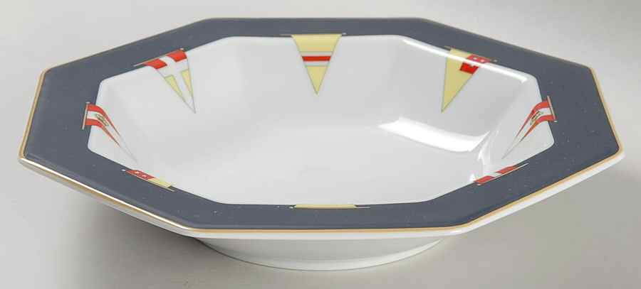 Signals Yellow Rim Soup Bowl by Daniel Hechter-1