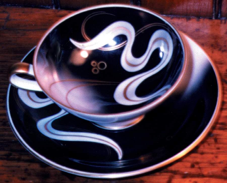 Abraxas Flat Cup & Saucer Set by Hertel Jacob-1
