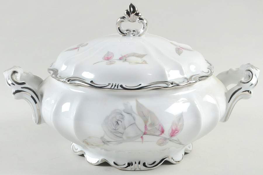 Dresden Round Covered Vegetable by Hertel Jacob-1