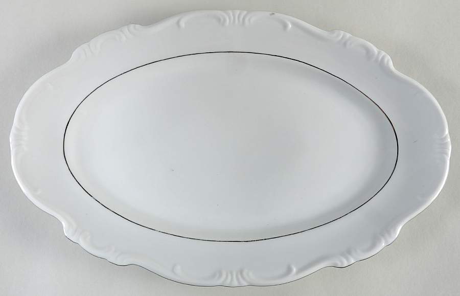 Empire Platin 15" Oval Serving Platter by Hertel Jacob-1