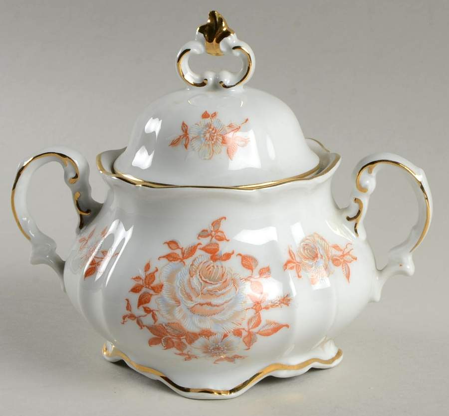 Granada Sugar Bowl & Lid by Hertel Jacob-1