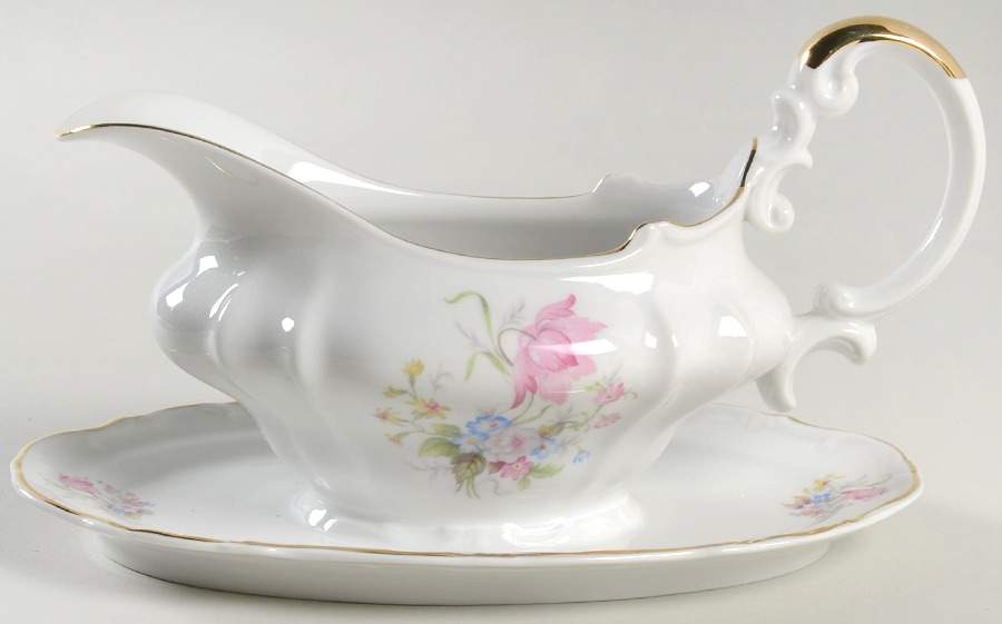 HEJ16 Gravy Boat with Attached Underplate by Hertel Jacob-1