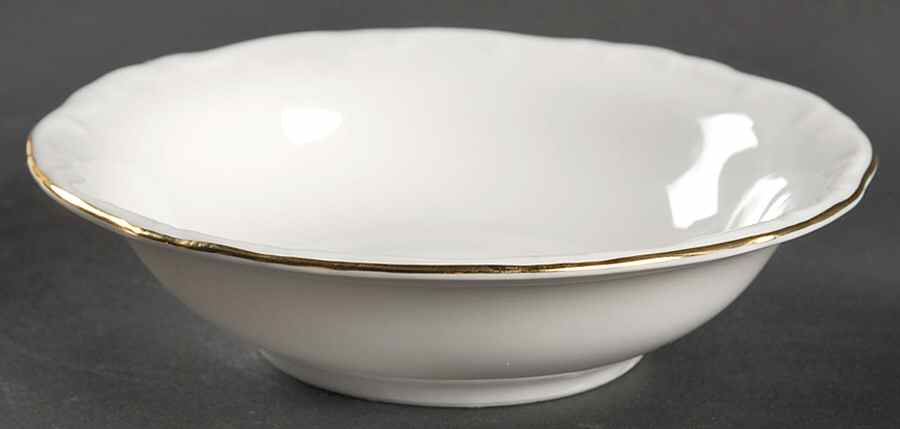 Margaret (Gold Trim) Fruit/Dessert (Sauce) Bowl by Hertel Jacob-1
