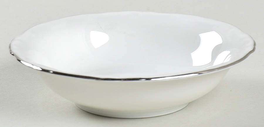 Margaret (Platinum Trim) Fruit/Dessert (Sauce) Bowl by Hertel Jacob-1