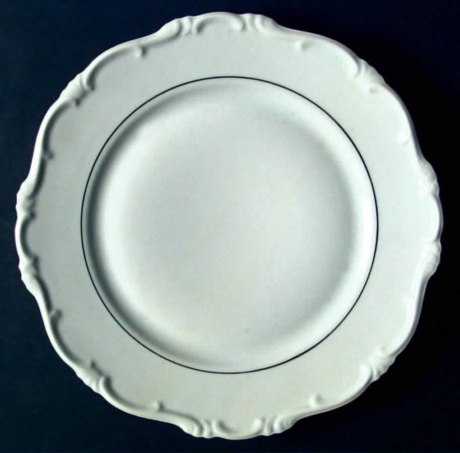 Margaret (Platinum Trim) Dinner Plate by Hertel Jacob-1