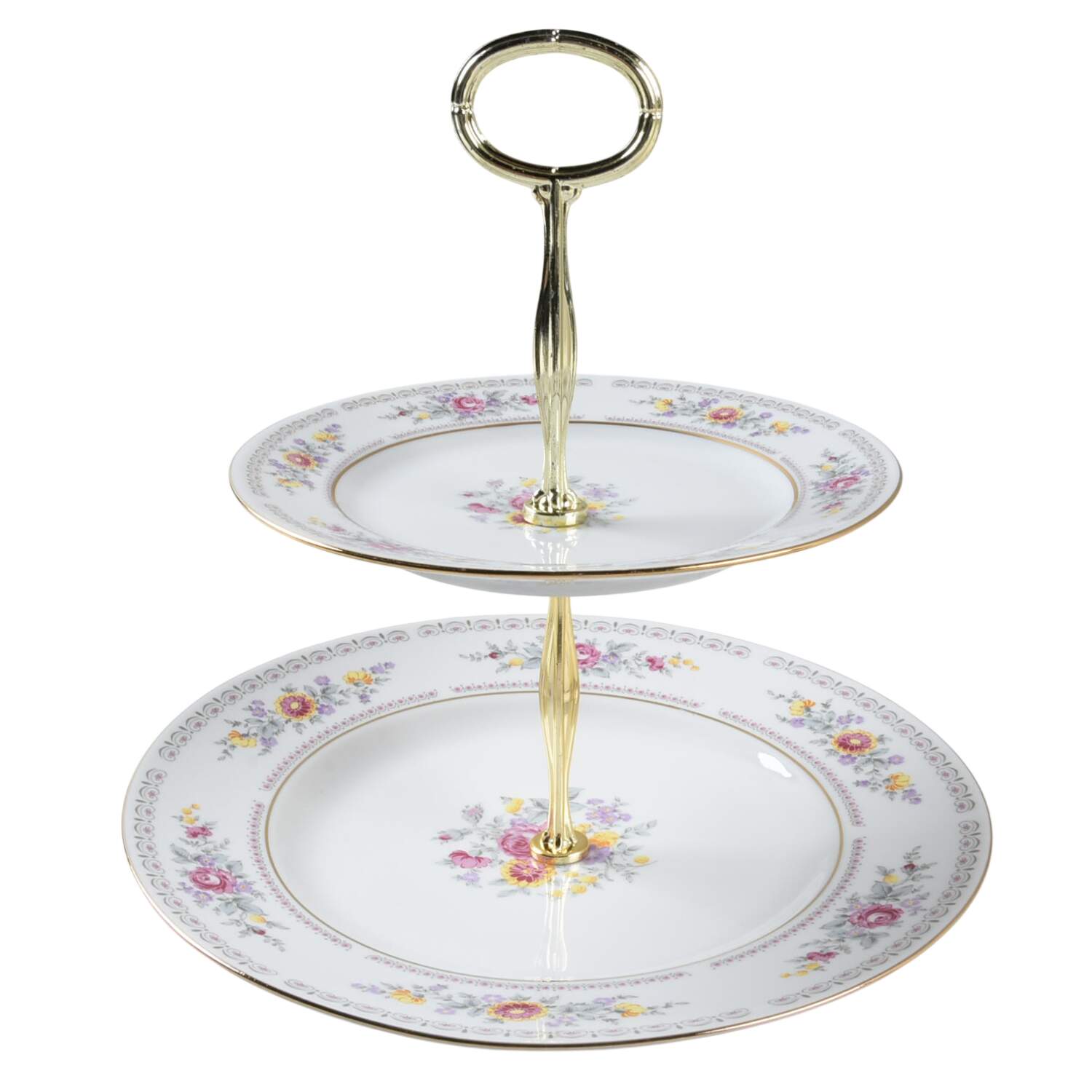 HEP3 6 5/8"-10"  2 Tiered Serving Tray (Dp, Sp) HC by Graf Von Henneberg-1