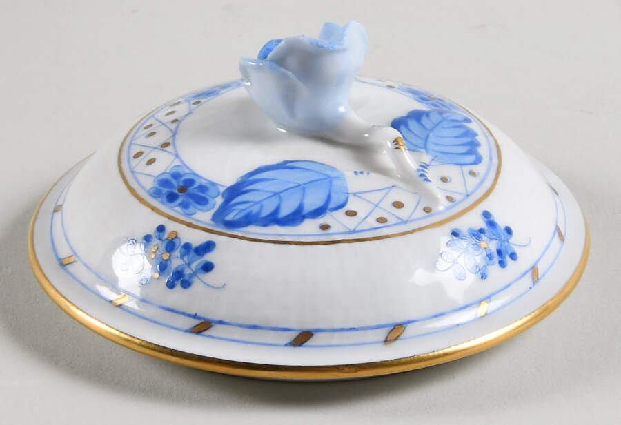 Blue Garden (Wb) Lid for Mini Sugar Bowl by Herend-1
