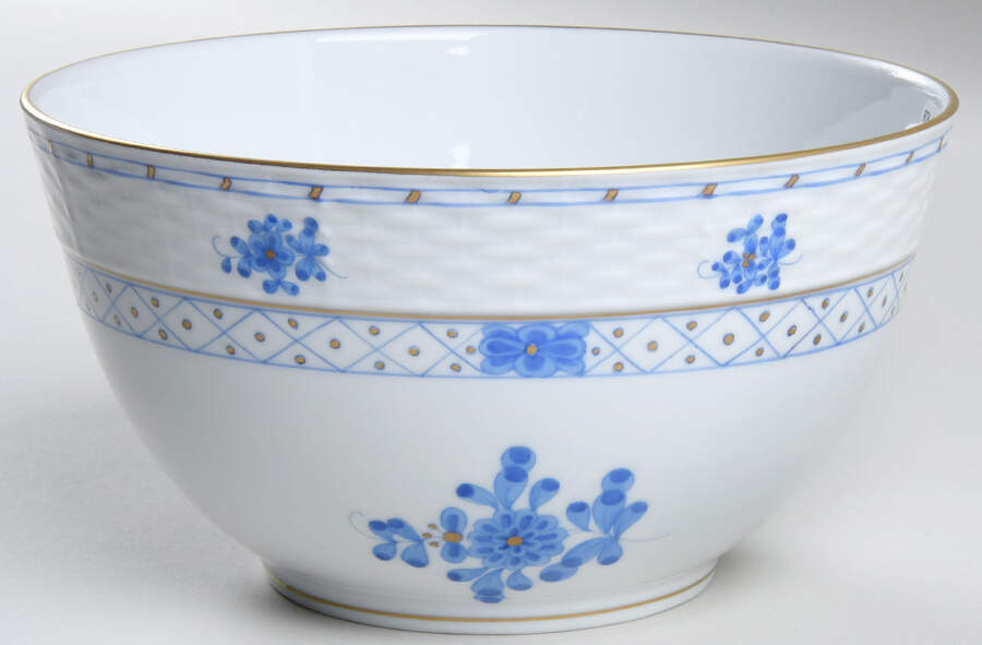 Blue Garden (Wb) 6" Round Vegetable Bowl by Herend-1