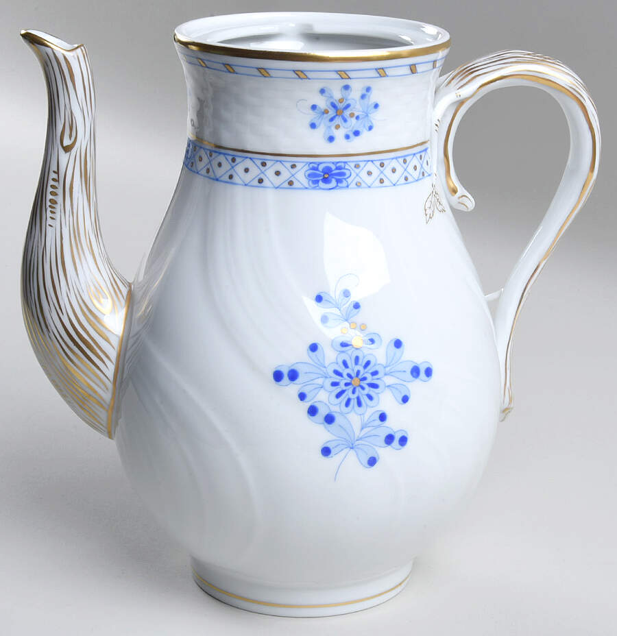 Blue Garden (Wb) Coffee Pot No Lid by Herend-1