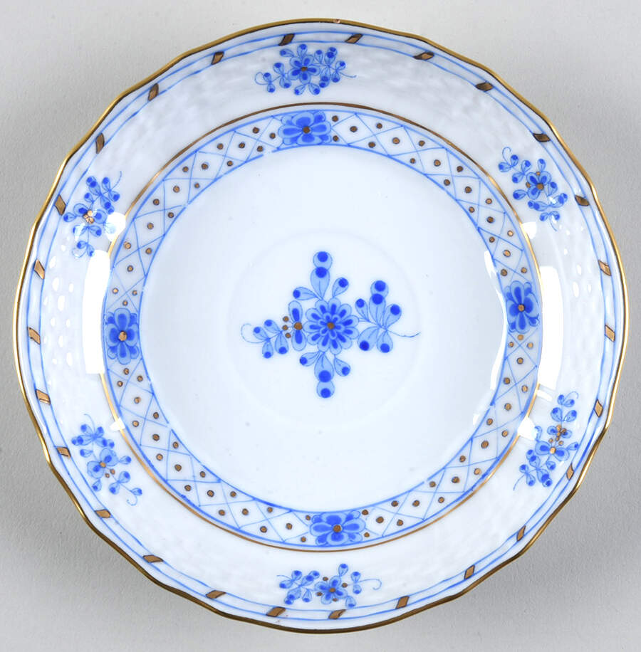 Blue Garden (Wb) Saucer for Flat Cup by Herend-1