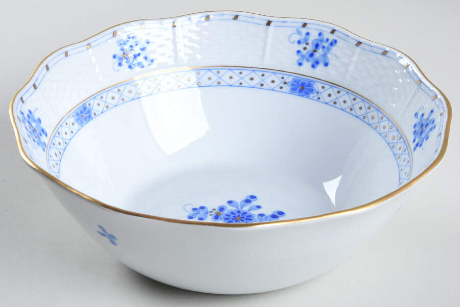 Blue Garden (Wb) 8" Round Vegetable Bowl by Herend-1
