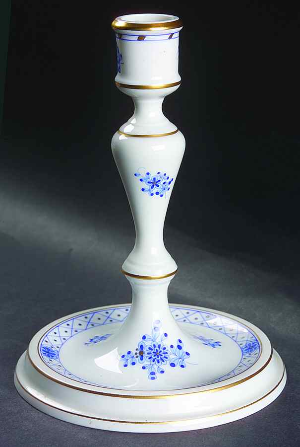Blue Garden (Wb) 7" Candlestick by Herend-1