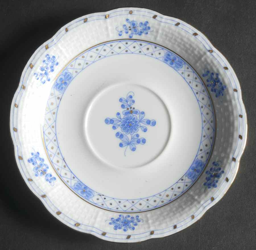 Blue Garden (Wb) Saucer by Herend-1