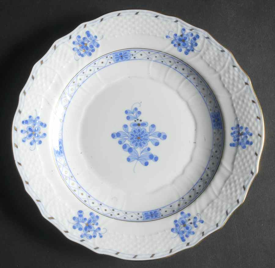 Blue Garden (Wb) Salad Plate by Herend-1