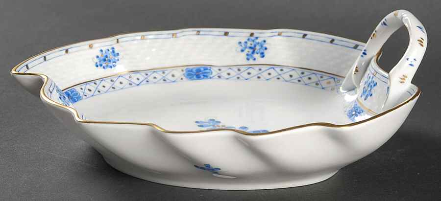 Blue Garden (Wb) 7" Leaf Dish by Herend-1