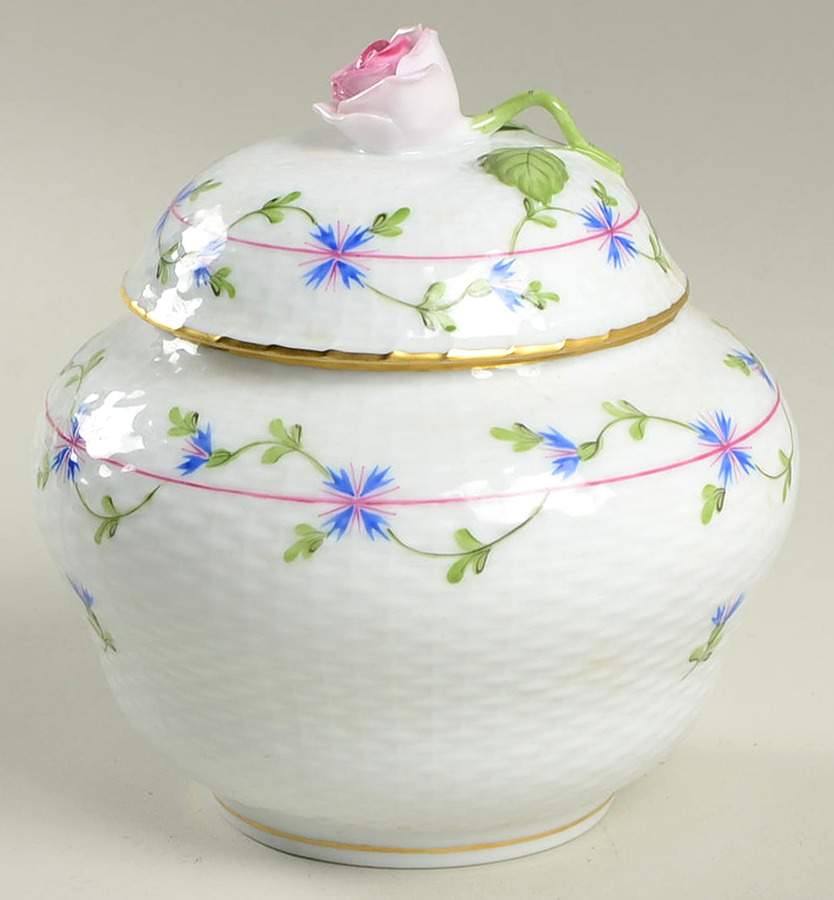 Blue Garland (PBG) 5" Ginger Jar & Lid by Herend-1