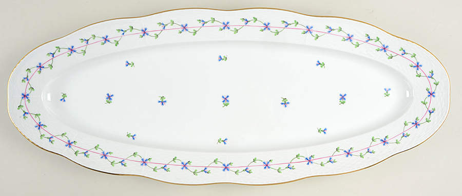 Blue Garland (PBG) 24" Fish Platter by Herend-1