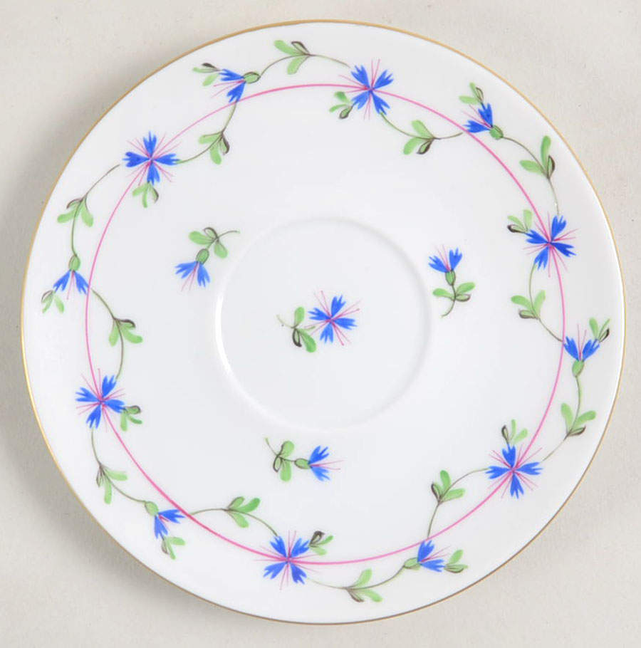 Blue Garland (PBG) Saucer for Flat Demitasse Cup by Herend-1