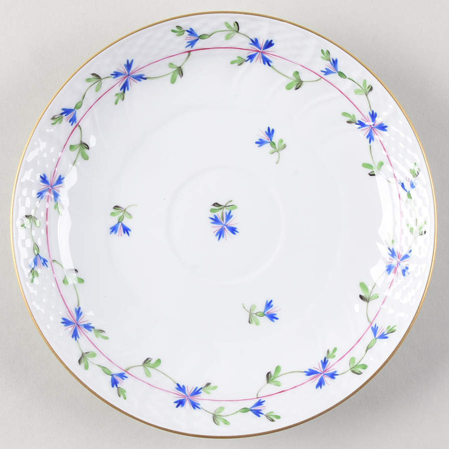 Blue Garland (PBG) Saucer for Flat Bouillon Cup by Herend-1
