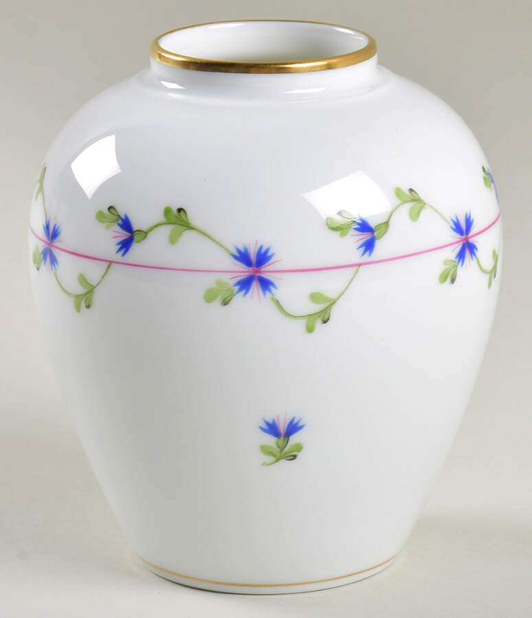 Blue Garland (PBG) Tea Caddy No Lid by Herend-1