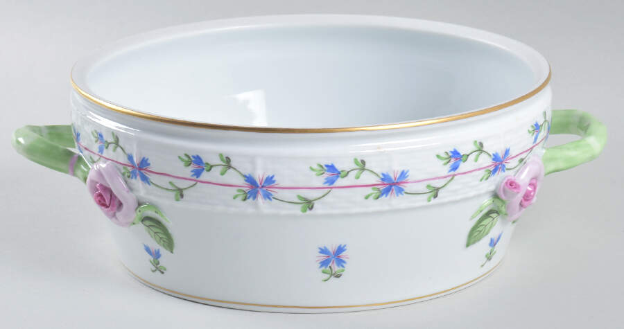 Blue Garland (PBG) Round Vegetable No Lid by Herend-1