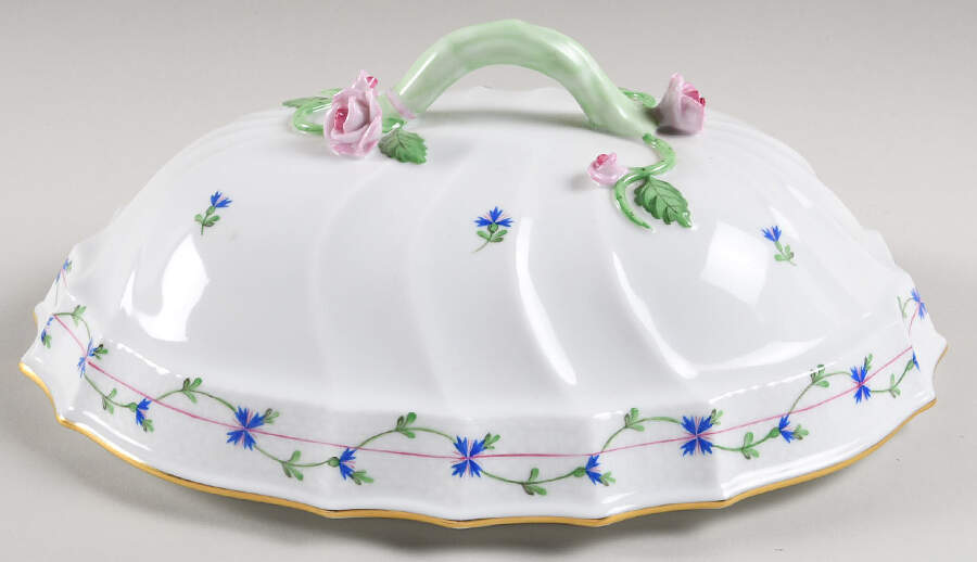 Blue Garland (PBG) Lid for Tureen by Herend-1