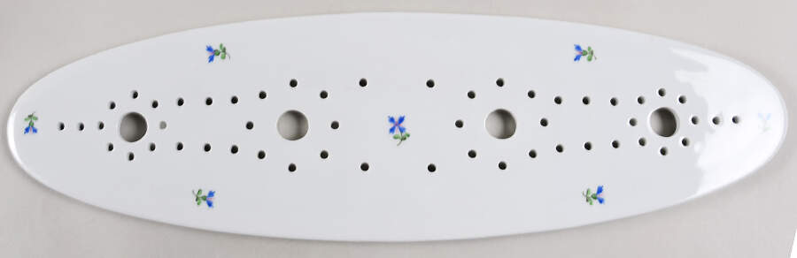 Blue Garland (PBG) Strainer for 24" Fish Platter by Herend-1