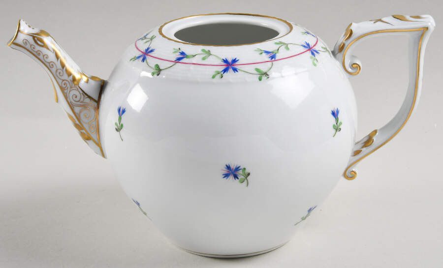 Blue Garland (PBG) Teapot No Lid by Herend-1