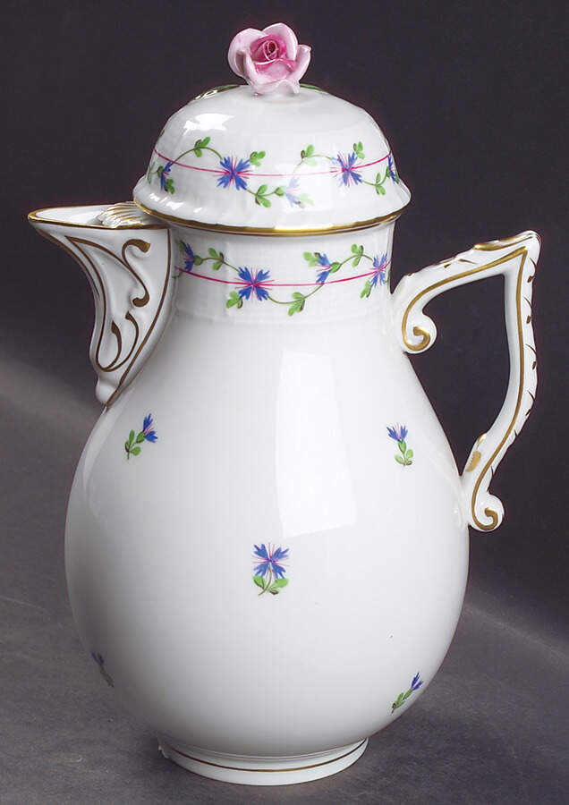 Blue Garland (PBG) Hot Water Jug & Lid by Herend-1