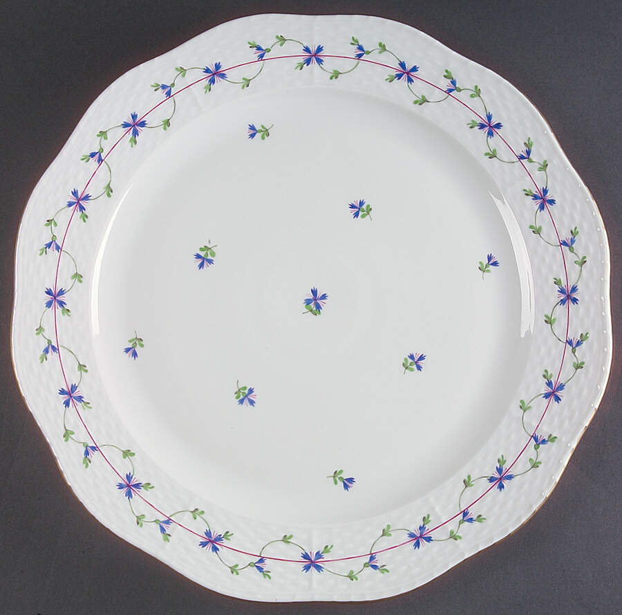Blue Garland (PBG) Cake Plate by Herend-1