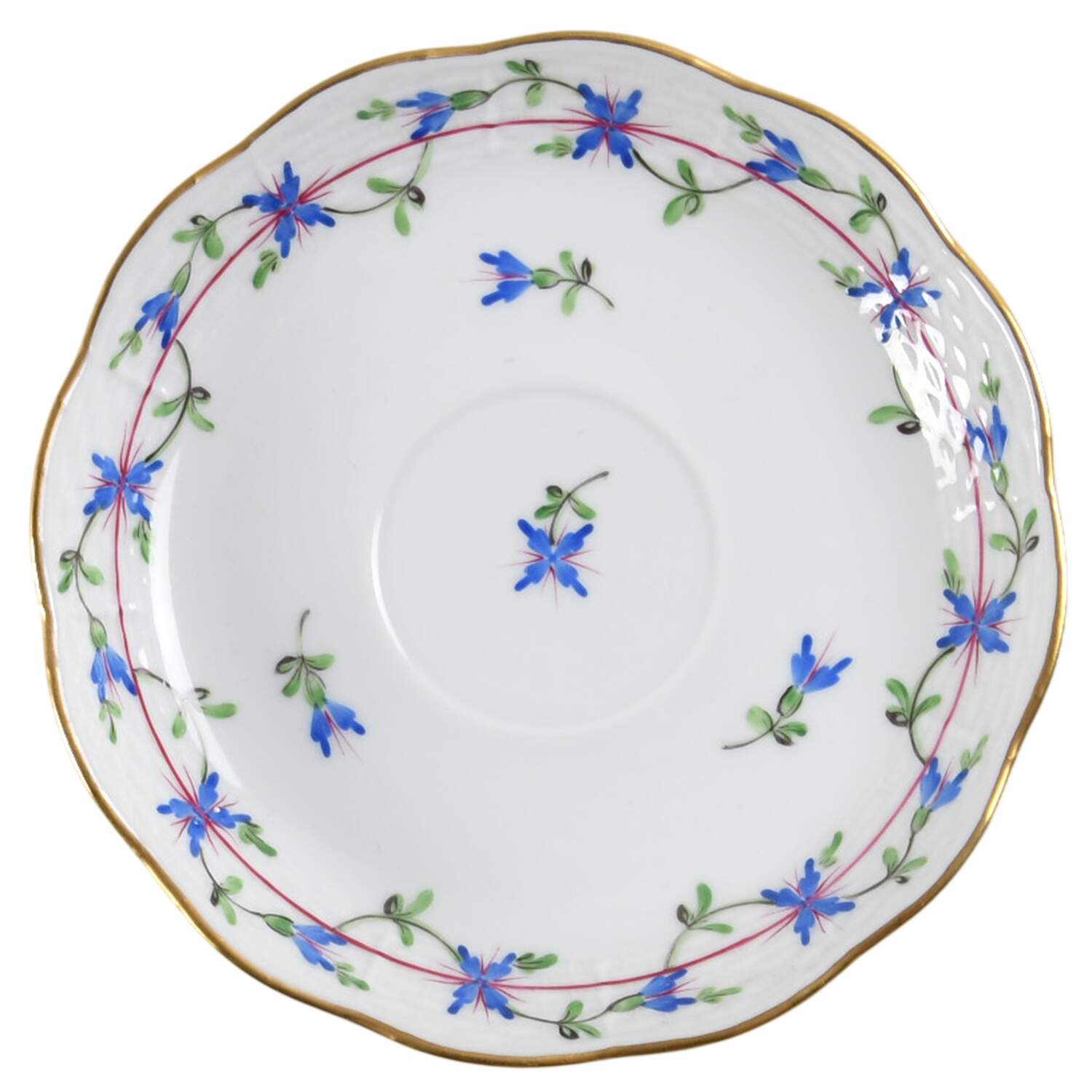 Blue Garland (PBG) Saucer by Herend-1