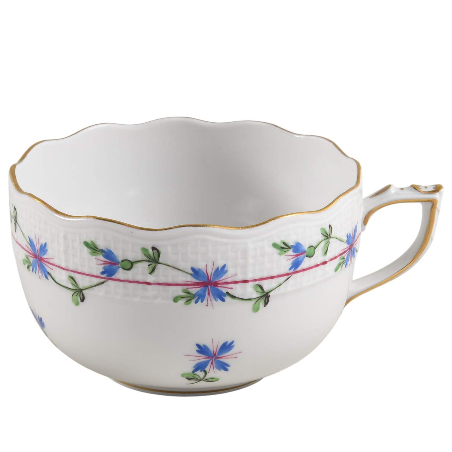 Blue Garland (PBG) Flat Cup by Herend-1