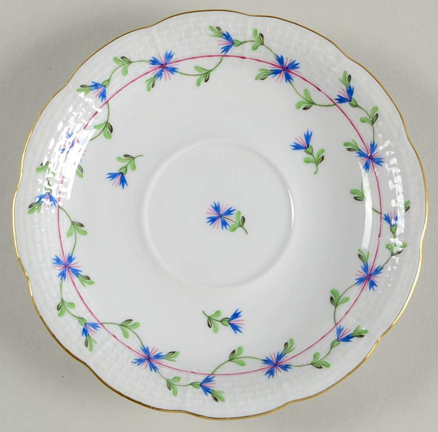 Blue Garland (PBG) Saucer for Footed Cup by Herend-1