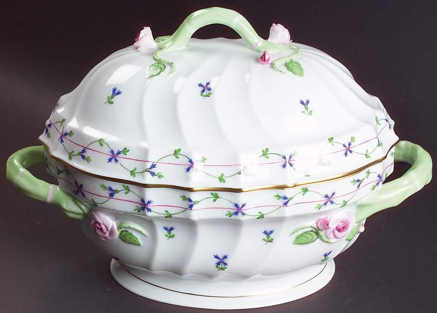 Blue Garland (PBG) Tureen & Lid by Herend-1
